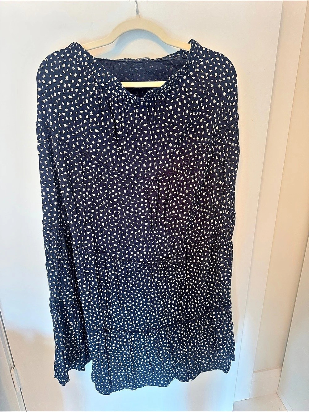 Brandy Melville Floral Mini Dress in Blue Like New